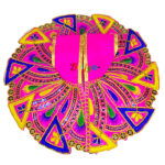 Magenta Resham work embroidery Gopalji Poshak - Image 2