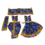 Blue Chunri Print Vastra For Radha Krishna - Image 2