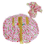 Pink print cotton dress with pagdi for Gopal ji - Image 2