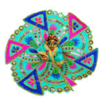 SkyBlue Resham work embroidery Gopalji Poshak