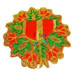 Orange Resham sequence embroidery Gopalji Poshak - Image 2