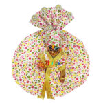 Yellow print cotton dress with pagdi for Gopal ji