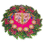 Pink 3d haryali print Gopal poshak - Image 2