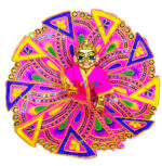 Magenta Resham work embroidery Gopalji Poshak