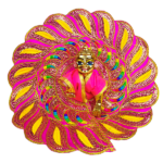 Sequence embroidery Magenta poshak for Thakur ji