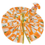 Orange Teddybear print cotton dress with pagdi for Gopala - Image 2