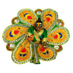 Green Resham pearl embroidery Gopalji Poshak