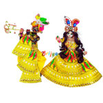Yellow Heavy Embroidery Jugal Jodi dress