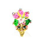 Pink Multi Tiara Bal gopal Pugdi