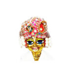 Magenta heavy stone dulha pagdi for Gopal ji