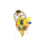 Beautiful yellow carry Style heavy stone pagdi