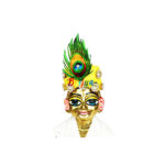 Yellow Morpankh Stone Pugdi For Bal Gopal Ji