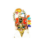 Beautiful orange carry Style heavy stone pagdi