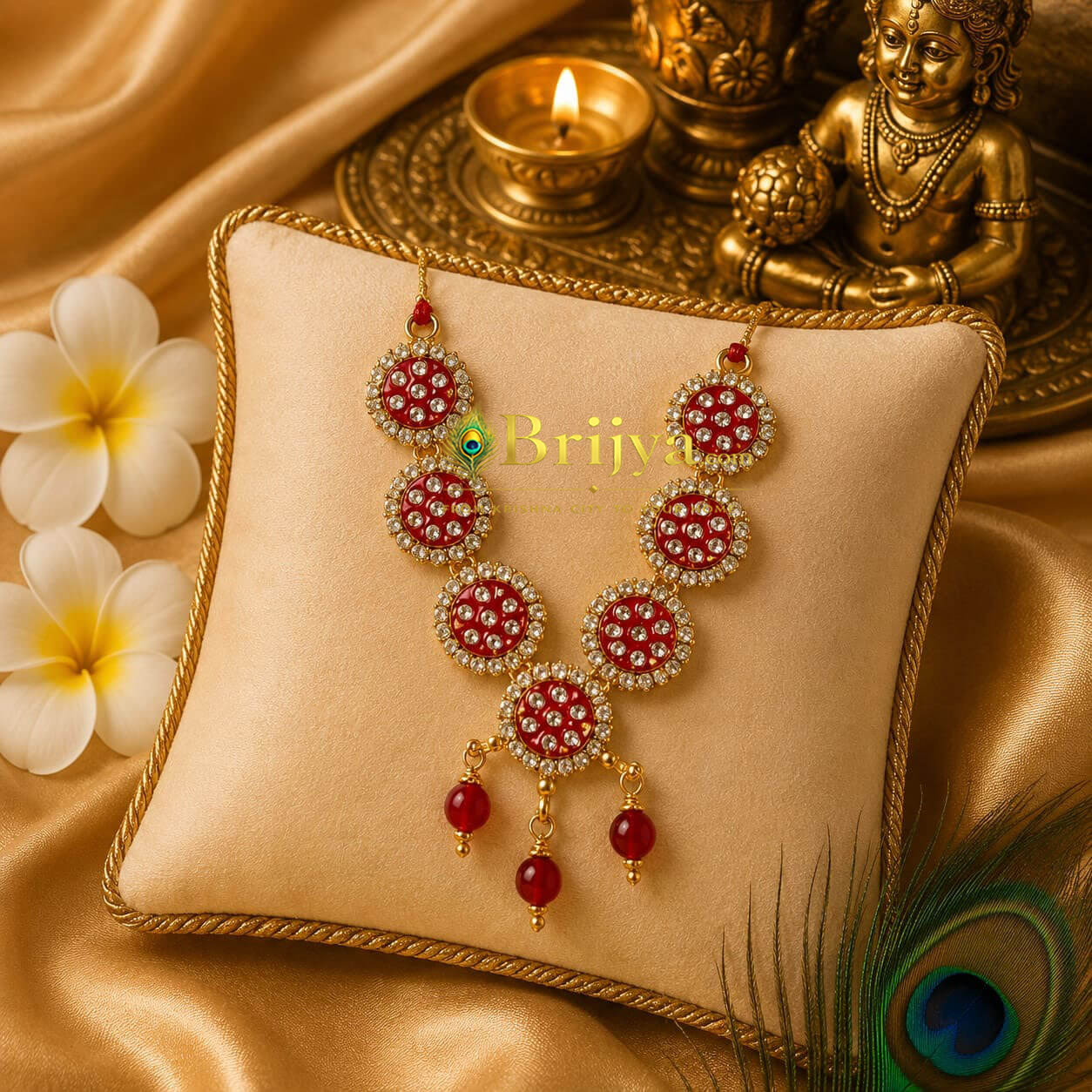 Heavy Stone Red Beeds Mala Heavy Stone Red Beeds Mala