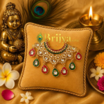 beautiful multistone chokkar for Radha krishna ji