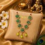 Heavy Stone Beeds Mala green