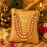 Heavy Crystal layering pink Pearl Mala