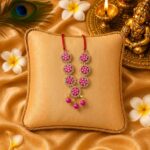 Heavy Stone Magenta Beeds Mala