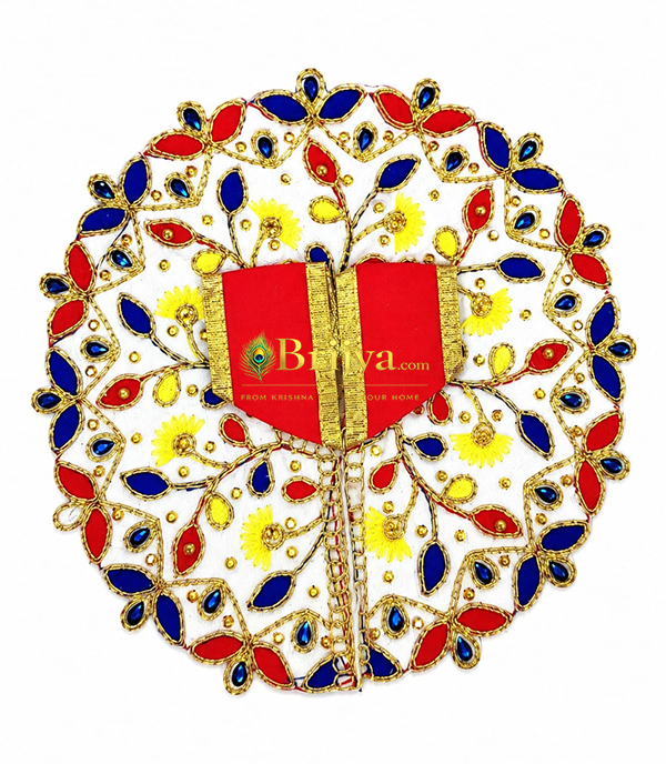 Red heavy hand embroidery bal gopal poshak Red heavy hand embroidery bal gopal poshak
