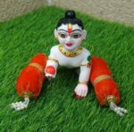 Premium velvet Orange Masand For Gopal Ji(4inch)