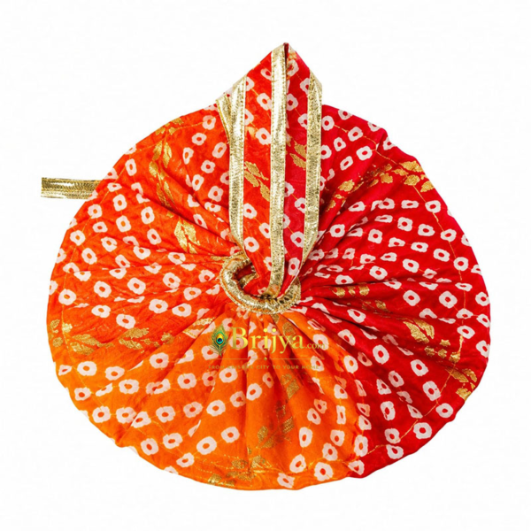 Jaipuri Orange multi laddu Gopal Poshak