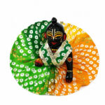 Jaipuri Green multi laddu Gopal Poshak