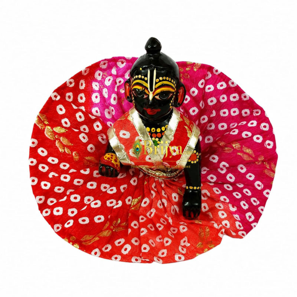 Jaipuri Magenta multi laddu Gopal Poshak