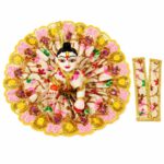 Elegent heavy lace Resham work Yellow posak