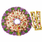 Elegent heavy lace Resham work purple poshak Gopal Ji - Image 2
