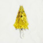 Beautiful Yellow 22 Cm Long Ladoo Gopal Ji Umbrella/chhata