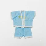 Chikan embroidary Skyblue Cotton Night Suit