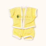 Chikan embroidary Yellow Cotton Night Suit