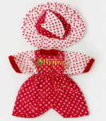 Red Cotton Baba set For Laddoo