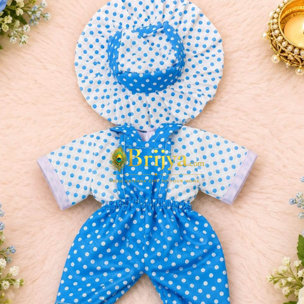 Skyblue Cotton Baba set For Laddoo