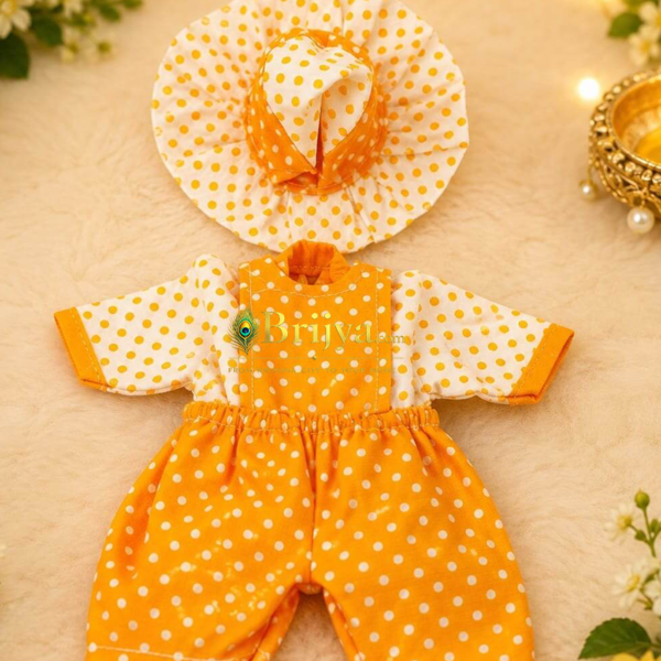 Haldi Yellow Cotton Baba set For Laddoo