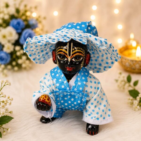 Skyblue Cotton Baba set For Laddoo