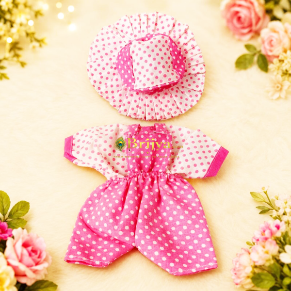 Pink Cotton Baba set For Laddoo