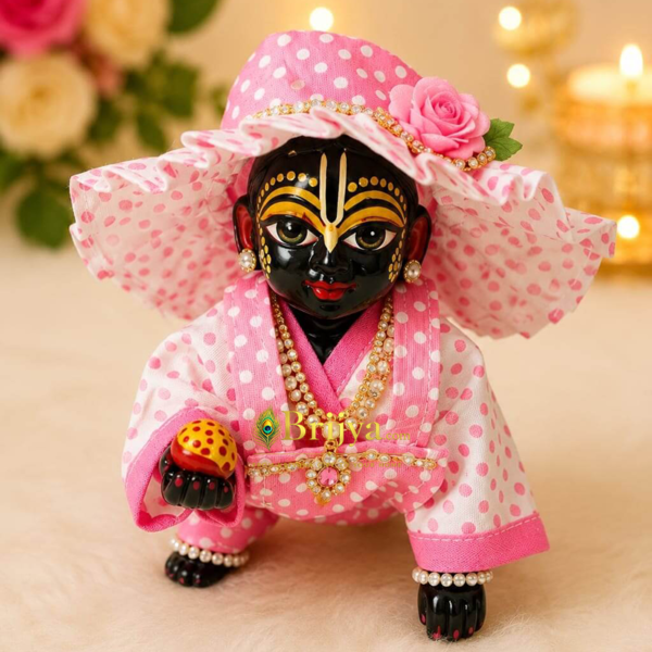 Pink Cotton Baba set For Laddoo