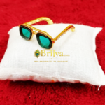 Laddu gopal Green With Stone Royal Glasses (1.5 inch)