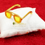 Laddu gopal Yellow With Stone Royal Glasses(1.5 inch)