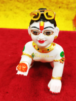 Laddu gopal Yellow With Stone Royal Glasses(1.5 inch)