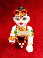 Laddu gopal Orange With Stone Royal Glasses(1.5 inch)