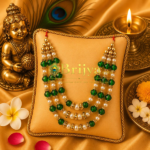 heavy Crysta layeing Orange Pearl Mala
