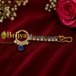 Beautiful Skyblue White Stone Radha Nath(2inch)