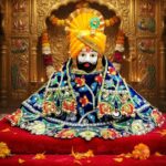 Blue Heavy Embroidery Work Dress For Khattu Shyam Baba