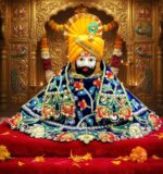 Blue Heavy Embroidery Work Dress For Khattu Shyam Baba