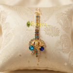 Gold Plated Multi Stone Radha rani Maag Tika