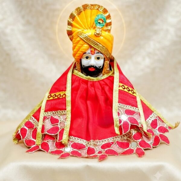 Heavy Kalabattu Pearl Work Red Khattu Shyam Poshak