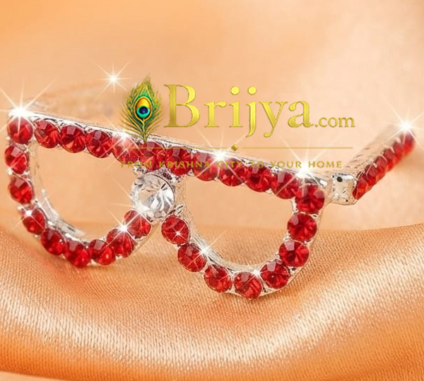 Orange stone goggles For Gopal Ji(1 inch )