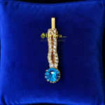 Skyblue Stone Maag Tika For Radharani (1nich)
